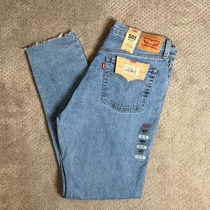 New With Tags Levi's Light Blue 501 Skinny Jeans